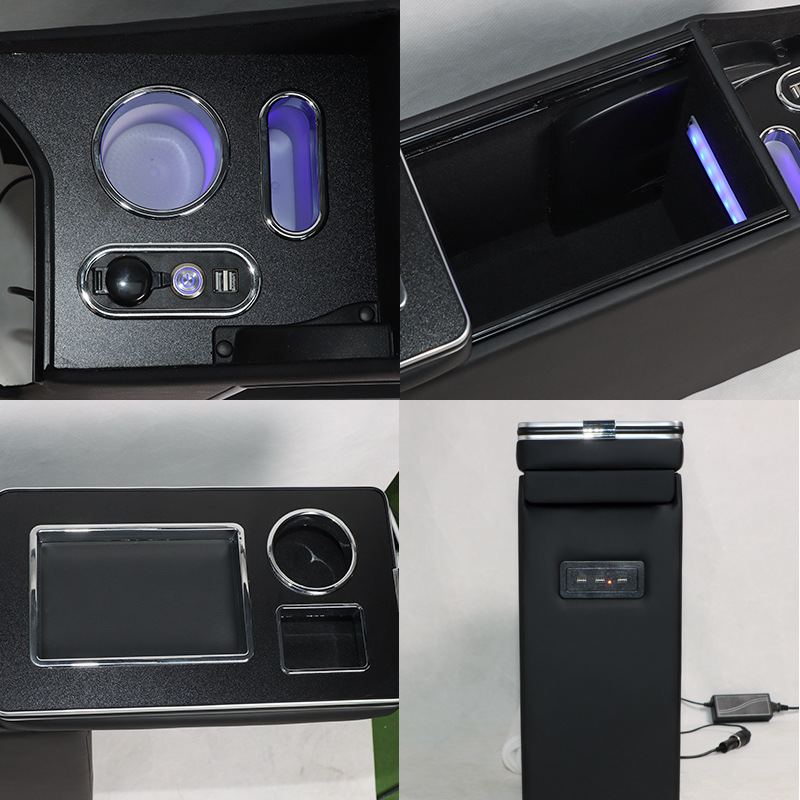 Suitable for Nissan Nv200 Armrest Box Right-Hand Drive Version Central Storage Box Cup Holder Left-Hand Drive Version Center Console Storage Box