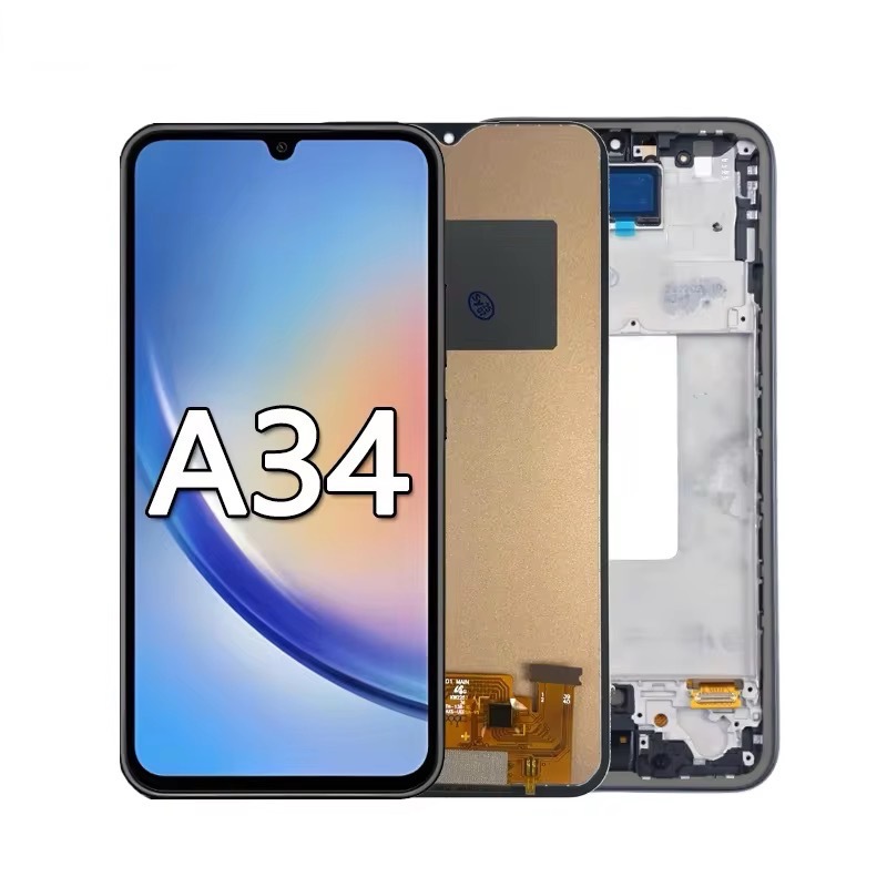 Aplicable a Samsung Galaxy A34 conjunto de pantalla de teléfono móvil A346 / 5g conjunto de pantalla LCD con marco L
