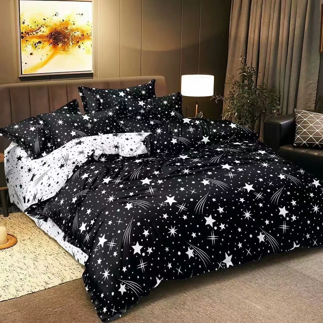 Duvet Cover Set, Starry Sky Double-Sided Design, 3-Piece Bedding (Simple Elegant), Multiple Sizes