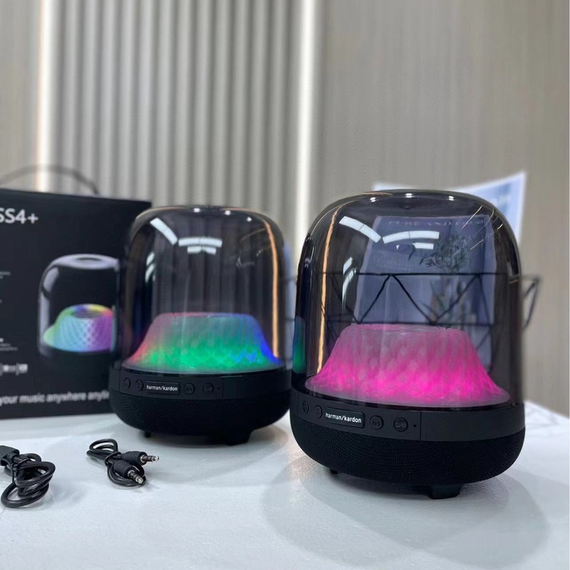 華強北ハマンGLASS4世代bluetoothスピーカーRGB光沢透明スピーカー面サラウンド音響全画面ライト|undefined