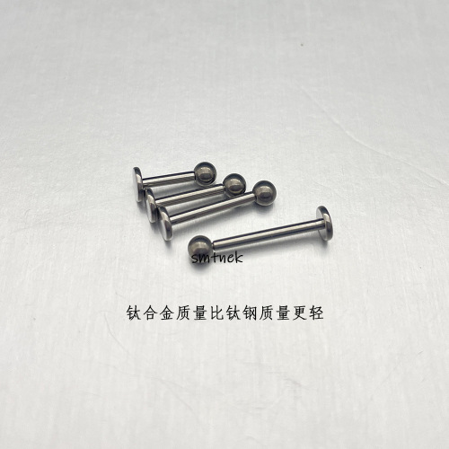 SMTNEK G23 titanium alloy inner tooth lip nail earrings, precision polished and high-brightness, cross-border exclusive for quick delivery