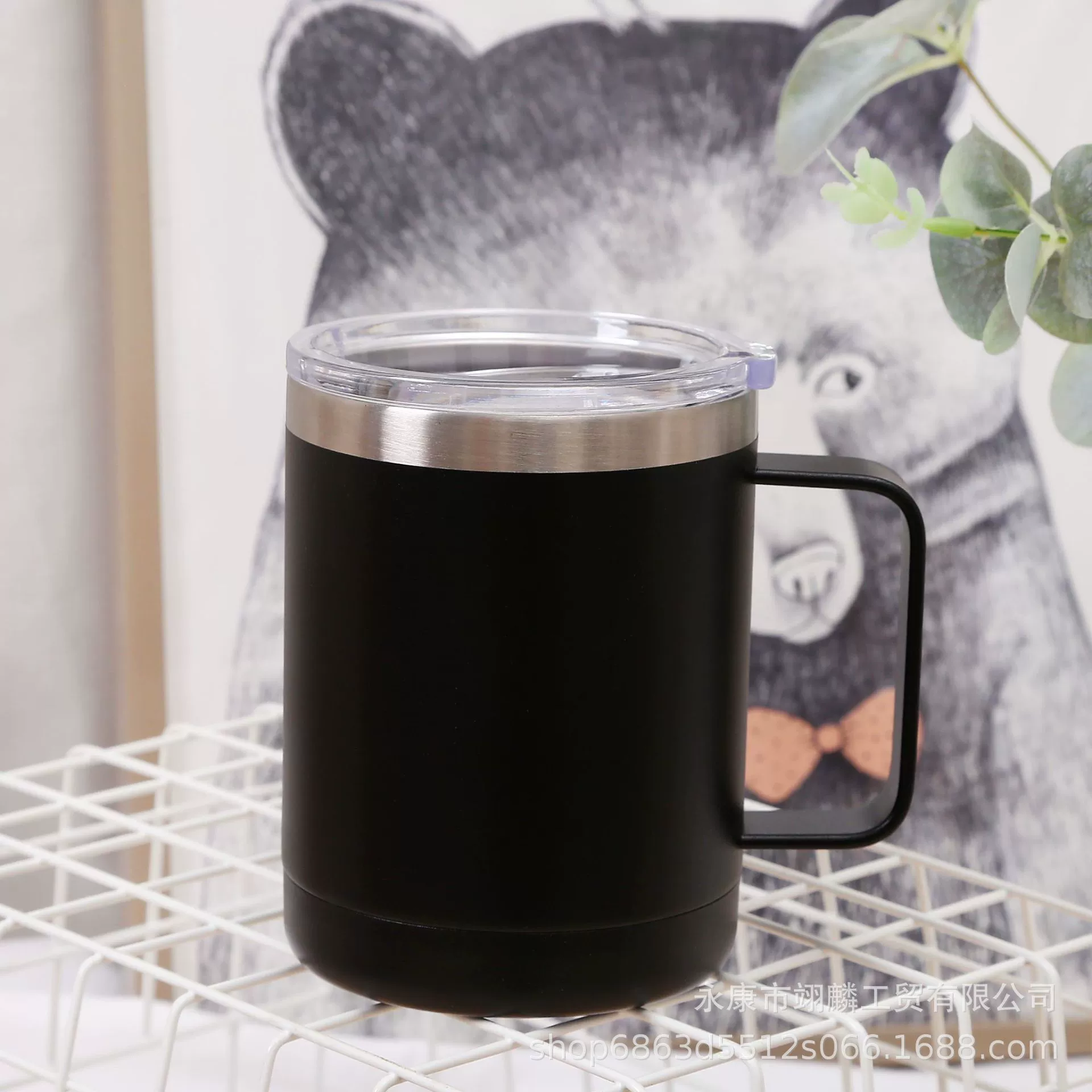 Производитель источник иностранной торговли 304 ручка 10oz чашка марк cross-border нержавеющая сталь ледяная колба пивная чашка кофейная чашка