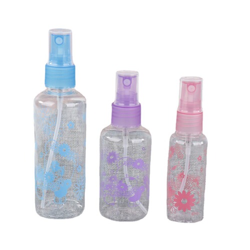 Factory direct sales plastic dispensing bottles, large, medium and small portable nozzle dispensing bottles, travel cosmetic bottles supply