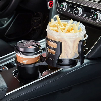 holder stopper car storage – Car cup holder/beverage holder - double-layer-cup-holder