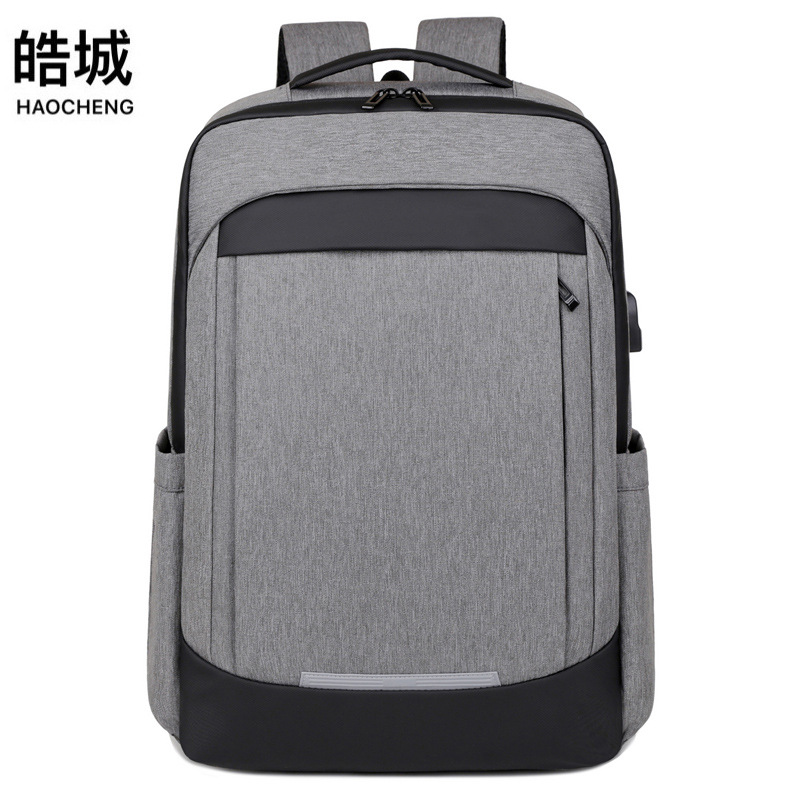 Nueva mochila de negocios multifuncional para hombres, carga USB, anti-salpicaduras, ocio, simple, mochila para computadora para estudiantes, marea