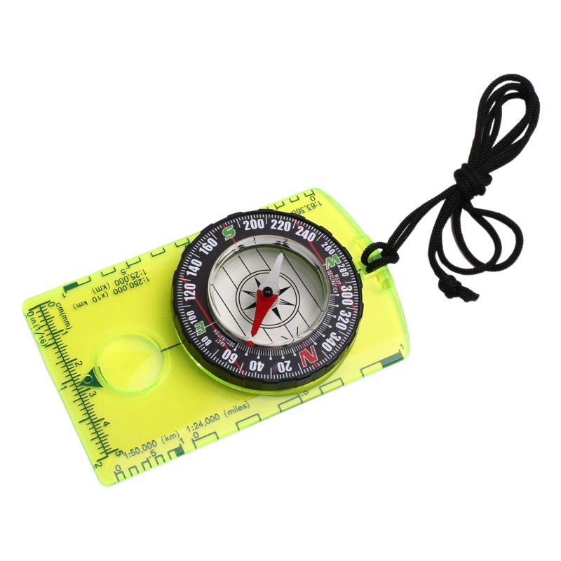 Suministro directo de fábrica DC361 al aire libre brújula escala Norte aguja mapeo brújula acampar al aire libre mapa gobernante