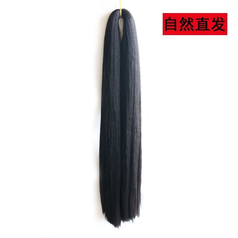 古代衣装スタイル高温シルクウィッグシルクヘアボール漢服 diy ヘアバッグおだんごヘアパフォーマンスウィッグカーリーヘア素材|undefined