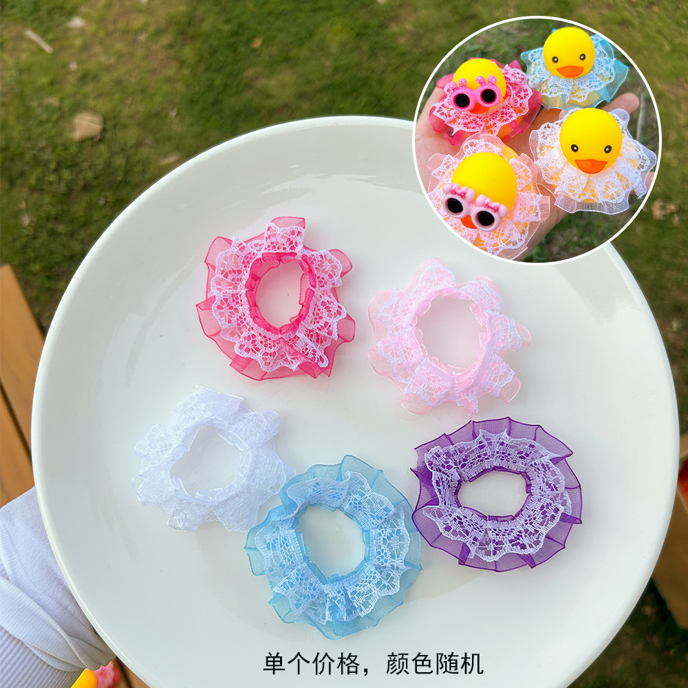 Accesorios de Juego Acuático Transfronterizos, Patito Amarillo, Sombrero de Ganso Blanco, Decoración de Bufanda, Juego de Regalo de Té con Leche y Limón Hecho a Mano. image 28