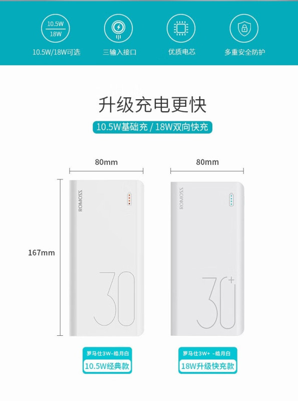 充电宝快充20000毫安2万移动电源快充适用小米华为苹果可上飞机|undefined