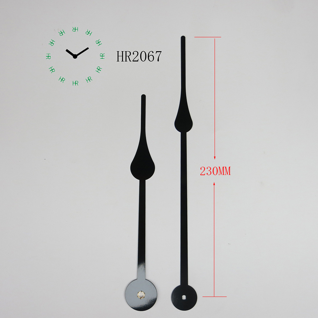 HR1688 gran torque de movimiento con 23cm de largo 2067 metal aguja división de tiempo grande accesorios de reloj de pared reloj movimiento