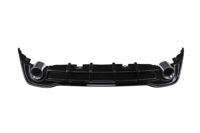 Suitable for Volkswagen Golf 8Th Generation Rear Lip Modification Golf 8 Modified Gti Bilateral Single Exhaust Rear Spoiler (Spoiler) - gti-club-model-glossy-black-with-tail-throat