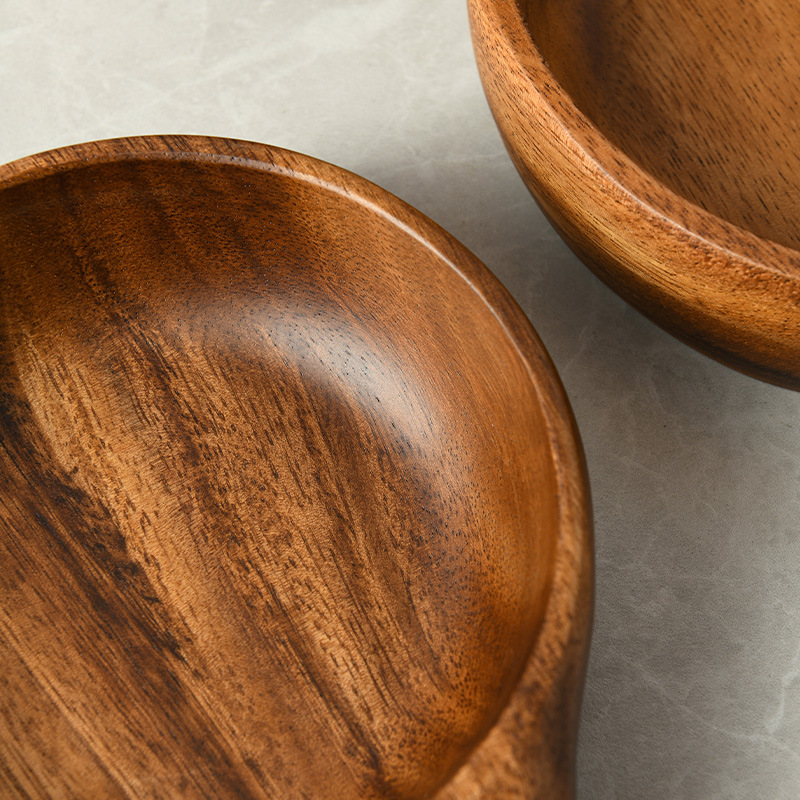 韓式整木手柄碗相思木水瓢實木量勺大號水瓢南美胡桃木吃播沙拉碗