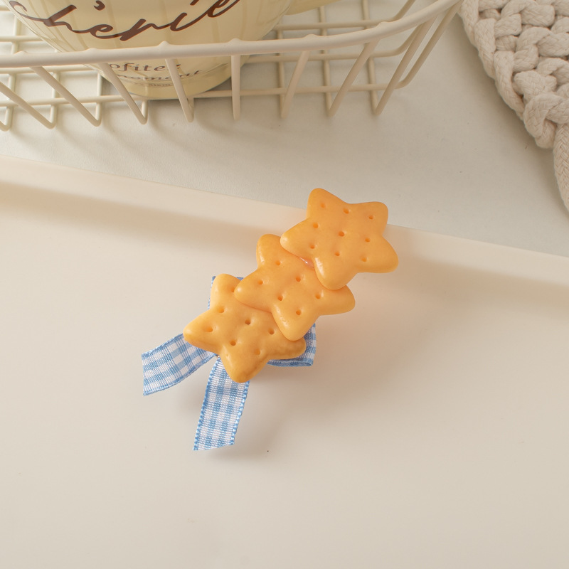 15g Weight Hair Clip Hair Accessories Type 1 Piece Quantity Holiday Occasion Plastic Material Food Pattern Women's Gender Bowknot Design Sweet Style Women's Sweet Food Plastic Bowknot Hair Clip 7
