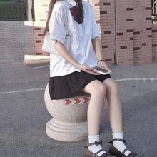 jk制服白色短袖衬衫女学生韩版宽松夏装新款暗扣衬衣外套女上衣潮