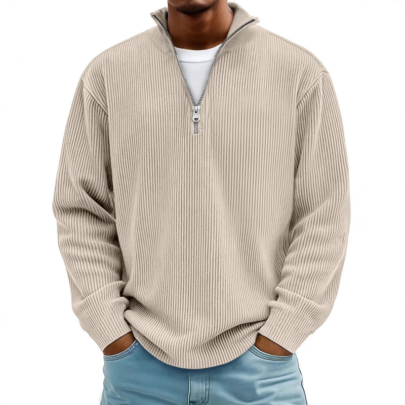 Amazon's 2025 Autumn and Winter New Men's Casual Stand-Up Collar Zipper Corduroy Long-Sleeved Men's Polo Shirt Sweatshirt Amazon's 2025 Autumn and Winter New Men's Casual Stand-Up Collar Zipper Corduroy Long-Sleeved Men's Polo Shirt Sweatshirt