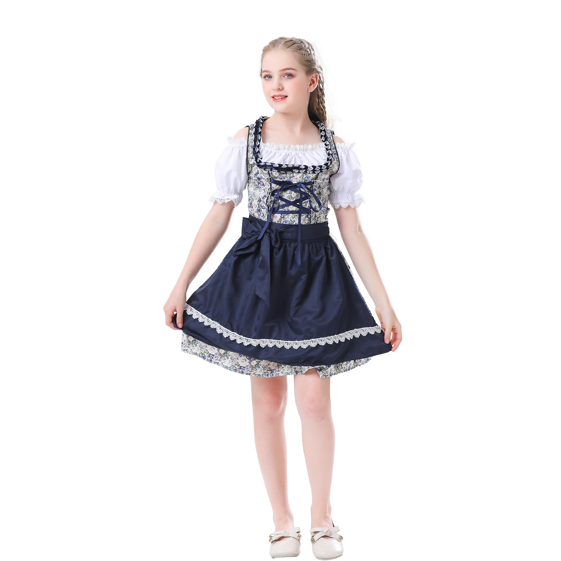 thumbnail image 1 of Disfraces de Halloween 2024 M-XL disfraz de festival de cerveza infantil disfraz de baile del día del niño vestido nacional de Baviera alemana, 1 of 4