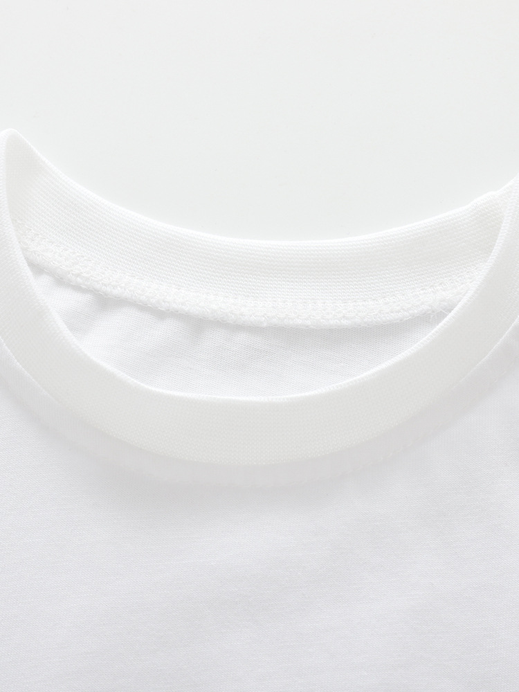 Transfronterizo malwee niñas camisetas de cuello redondo de verano nuevas mangas cortas de verano, Europa y Estados Unidos, niños y medianos, dos piezas de estilo extranjero