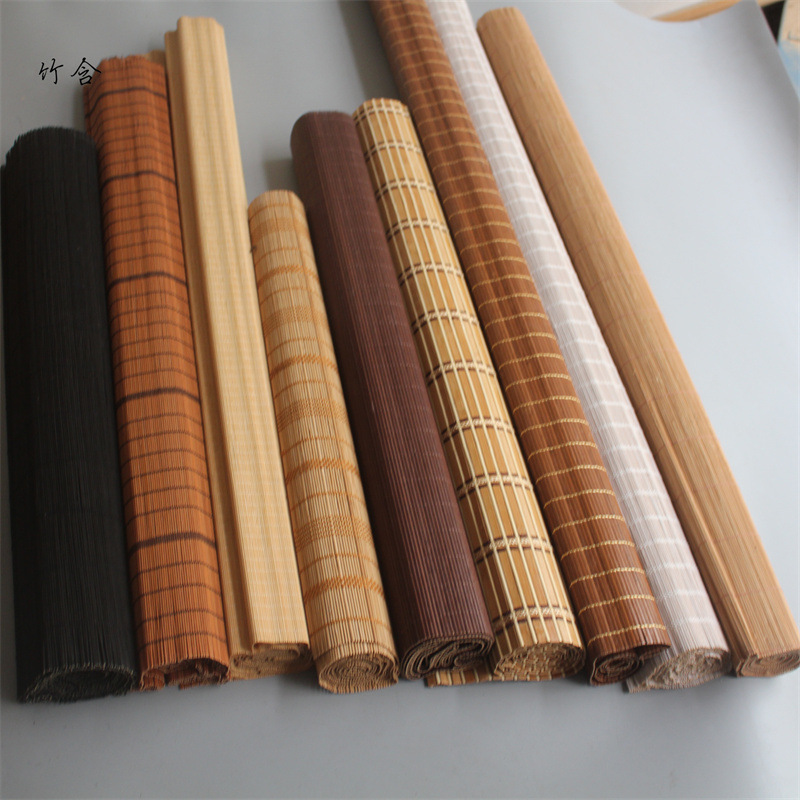 Bamboo Curtain Semi-finished Curtain Bamboo Mat Bamboo Mat Bamboo Curtain for Hotel Nongjiale Bamboo Curtain Ceiling Decoration Material Screen Printing Bamboo Curtain