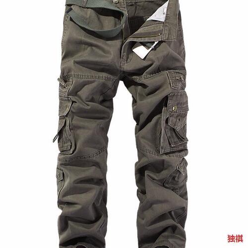 Commonly available, independent station, large size, men's multi-pocket washed camouflage pants, military overalls, sweatpants,