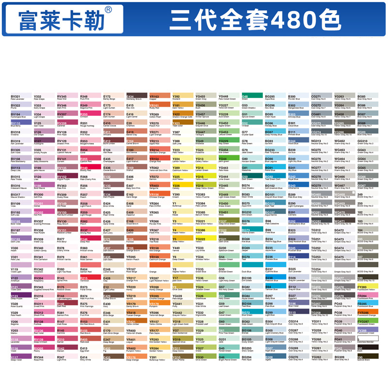 Xiupu Fule Kaler tres generaciones de rotuladores de cabeza suave alcohol aceite arte suave prueba de arte especial pluma importada