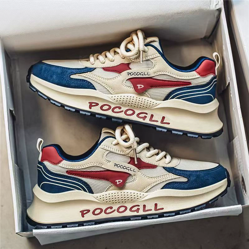 Мужские кроссовки 2025: зимние, дышащие, с защитой от запаха, универсальные, сетчатые, спортивные, повседневные, увеличивающие рост, в стиле ретро из Гонконга, модные, для мужчин