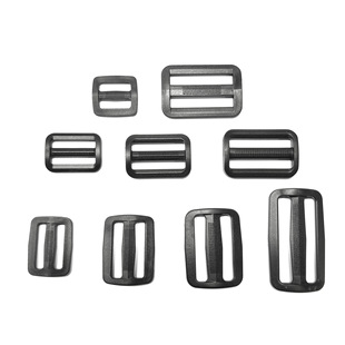 Factory Direct Supply 20 ~ 51mm plastic Japanese buckle with teeth ribbon adjustable buckle with point three-gear buckle luggage fixed buckle