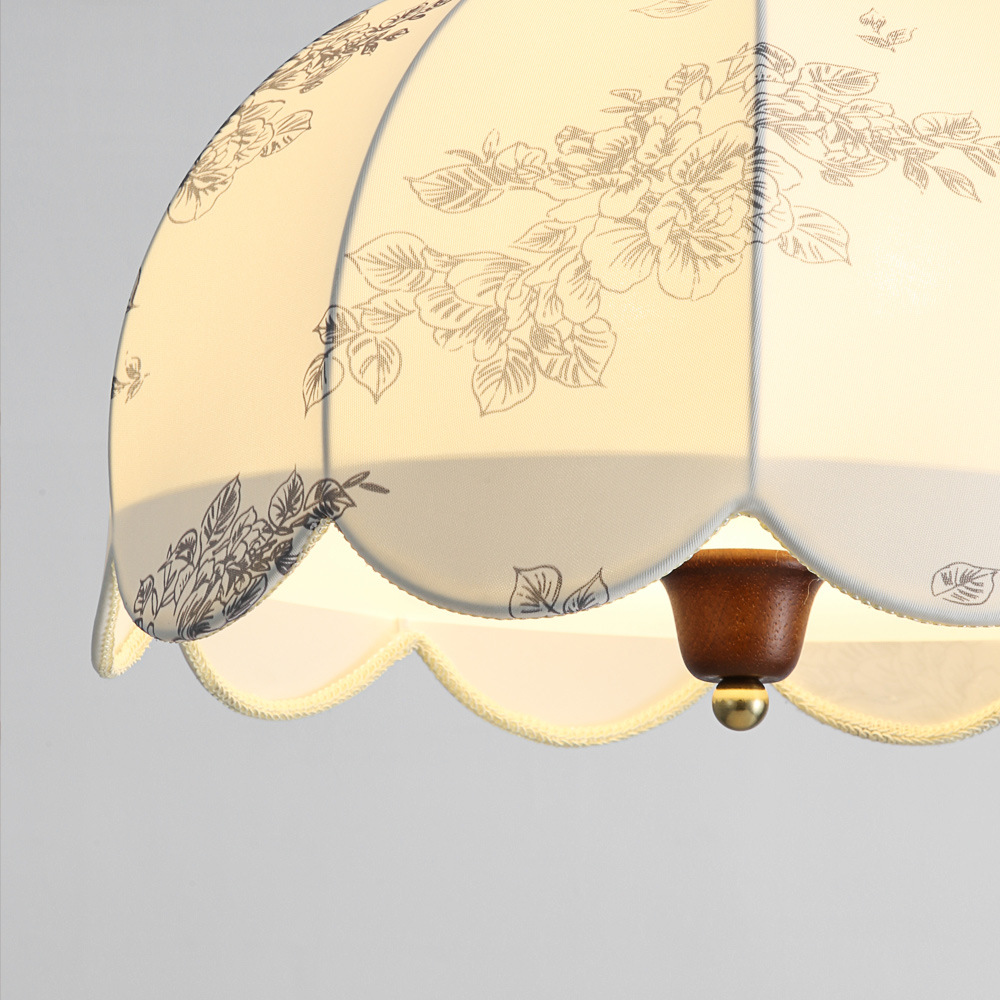 Lámpara de restaurante nueva lámpara de estilo chino francesa Nanyang estilo impresión tela lámpara de estudio lámpara de estilo antiguo 222L
