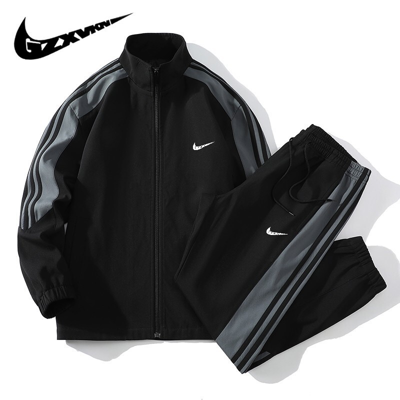 Men's Clothing 2026 Autumn Stand-Up Collar Sports Casual Suit Men's Cardigan Jacket Running Fitness Wear Two-Piece Set Men's Clothing 2026 Autumn Stand-Up Collar Sports Casual Suit Men's Cardigan Jacket Running Fitness Wear Two-Piece Set