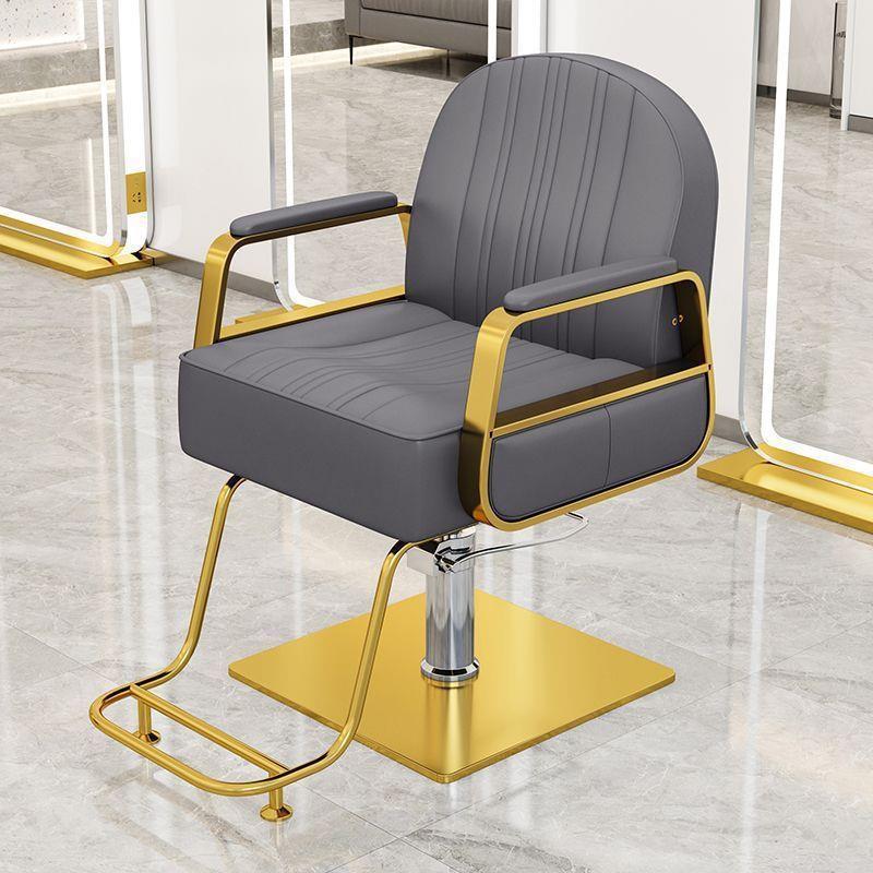 Silla de peluquería silla de salón de peluquería silla de corte de pelo silla de elevación rotativa de acero inoxidable silla de barbero image 32