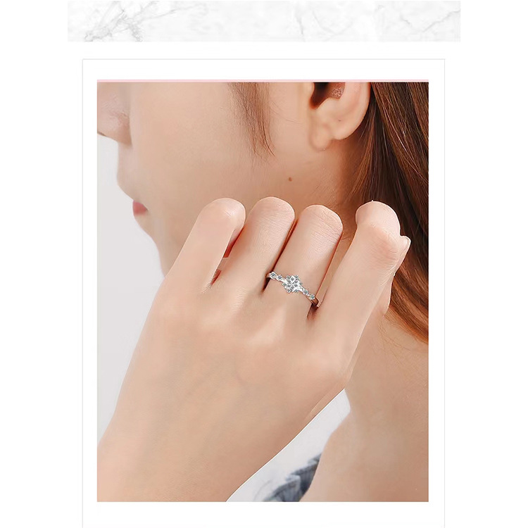 Fashion Polygon Copper Inlay Zircon Rings display picture 4