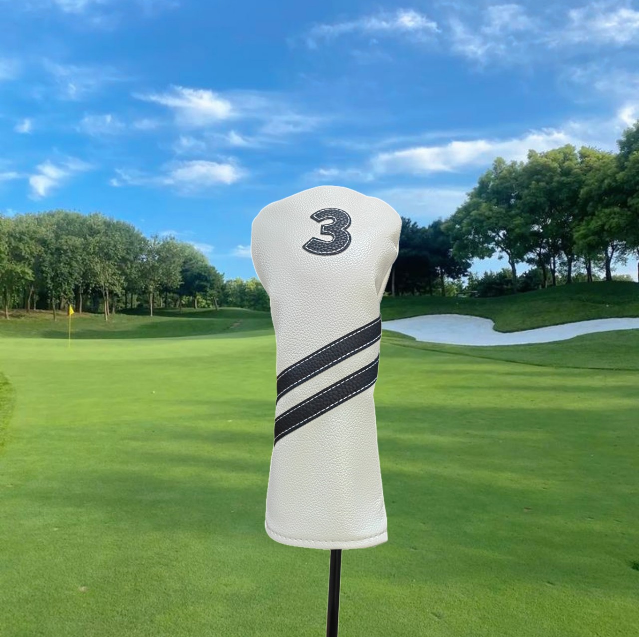 흰색 나무 기둥 커버(3호)