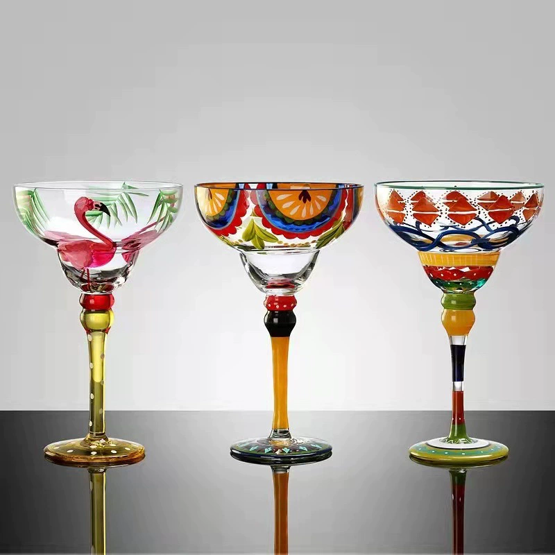 Раз Painted crystal коктейльный бокал для домашнего использования, ручная роспись