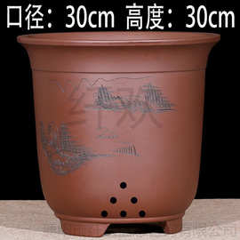 特大号陶瓷花盆紫砂花盆幸福树盆桂花树盆绿萝盆大口径种树盆