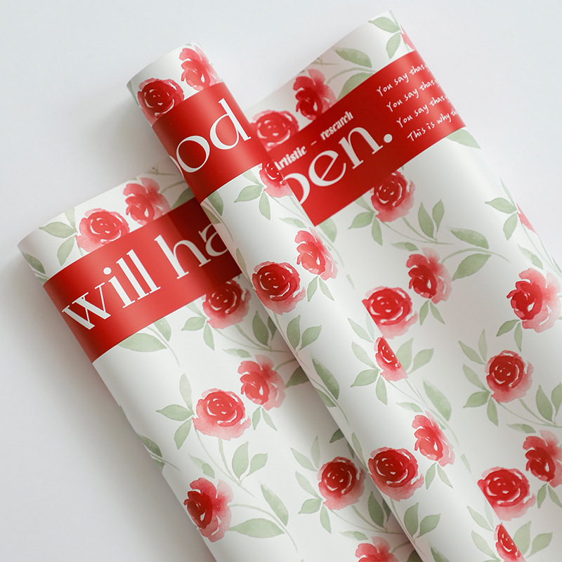 Huaxi Rose Garden flor de embalaje de papel de comercio exterior transfronterizo ramo de flores regalo diy florista flor de paquete de flores image 10