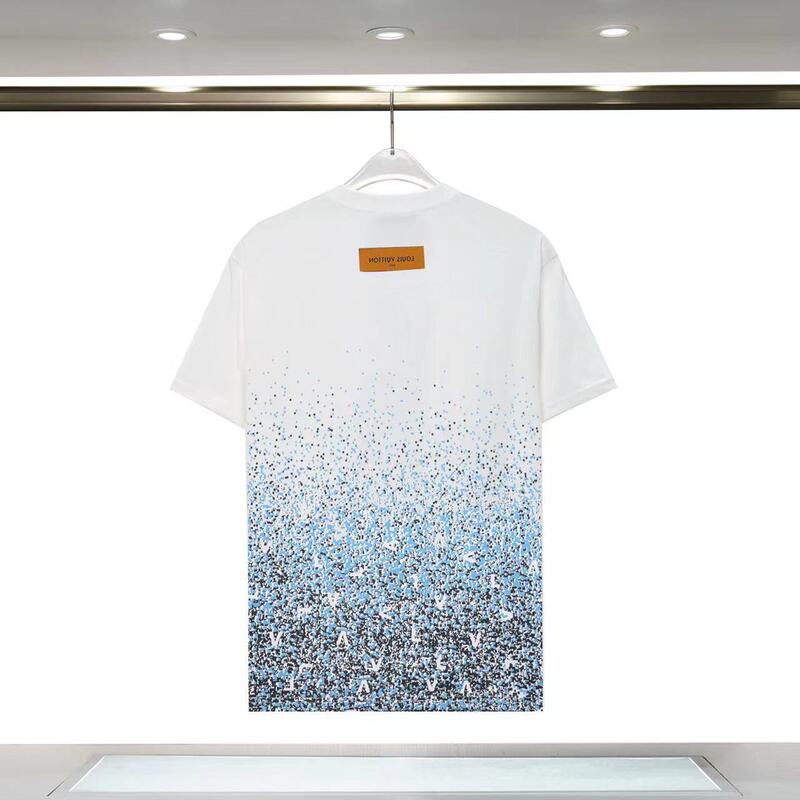 国境を越えた25ss夏の新型230グラムの双糸綿はアルファベットロゴで男女の同じファッションtシャツを刺繍している|undefined