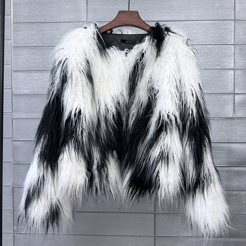 Раскрашенная шерстяная куртка, Aliexpress