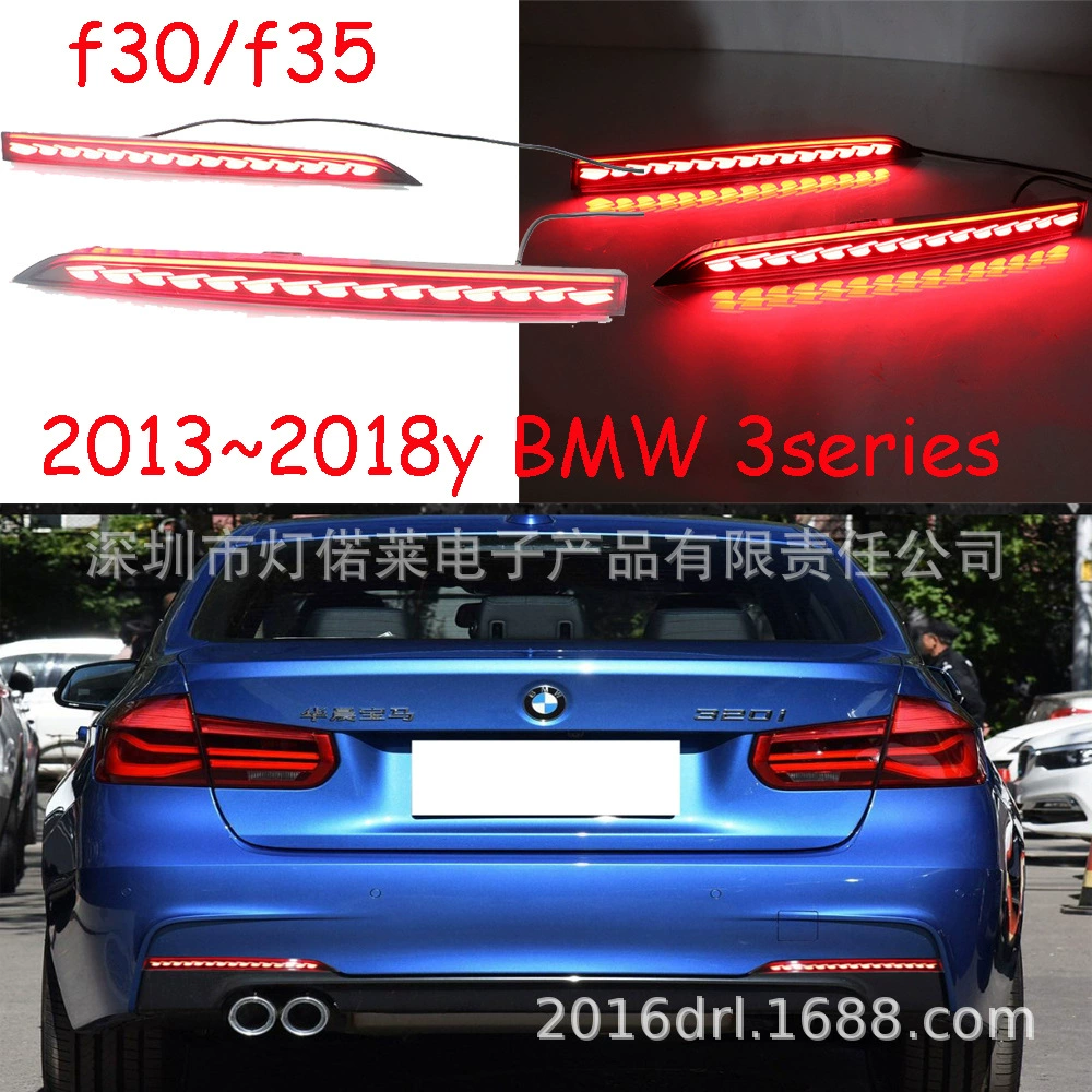 Подходит для BMW 3 серии F30 задний бампер свет F35 стоп-сигнал светодиодный задний фонарь Противотуманные фары 2013 ~ 2019