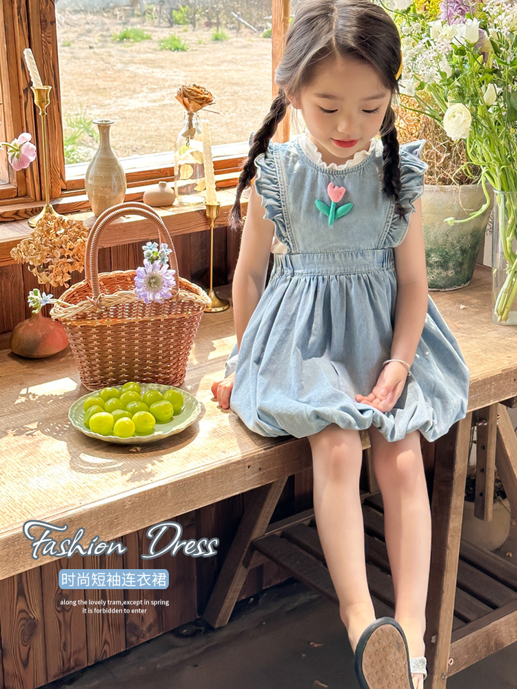 ¡Oferta especial de ropa de primavera para niñas 2025! Gran descuento, renovado con un solo clic] Set de vestidos de niñas Mori