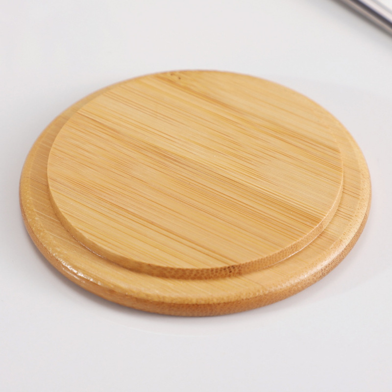 Taza de agua, taza de desayuno redonda, taza de cerámica, taza de vidrio, taza de bambú, taza de madera, taza de cubierta, accesorios a prueba de polvo, universal