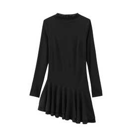 2024秋wish亚马逊eBay叠层装饰连体裤式连衣裙