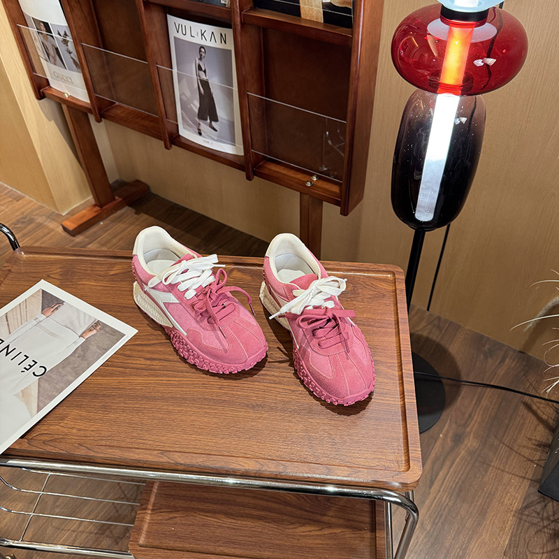 La marea no está en el sur para aumentar los zapatos de entrenamiento alemanes para mujer, primavera y verano, suela gruesa, zapatos deportivos de ocio Forrest Gump, música corta