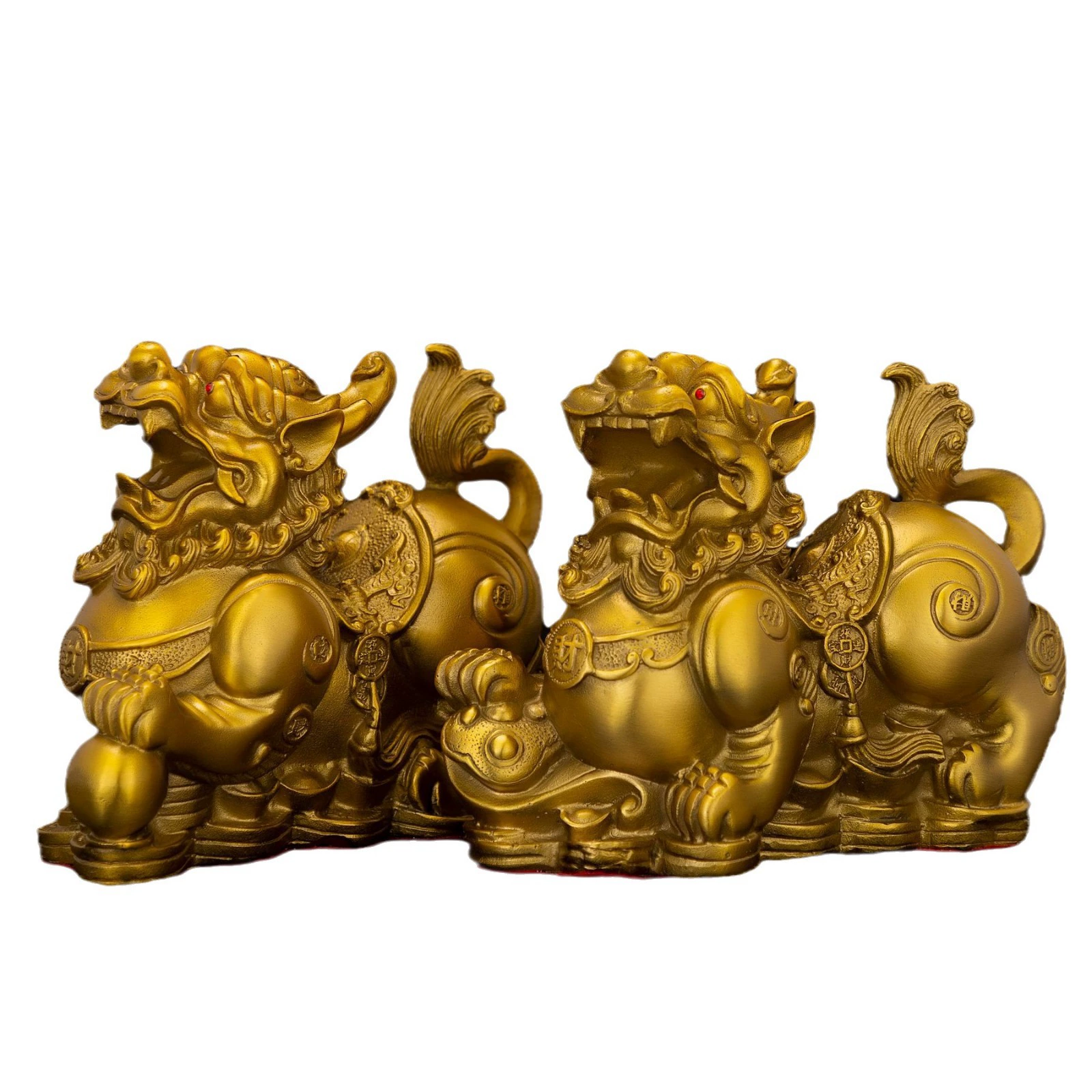 Чистая латунная богатство Пицю ornaments для богатства богатства Jinbao Sifang украшение для гостиной открытки подарка на открытие магазина