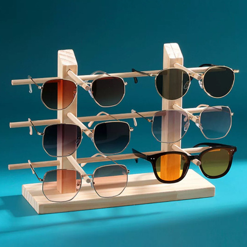 New solid wood glasses display stand, removable jewelry storage rack, sunglasses, myopia display props