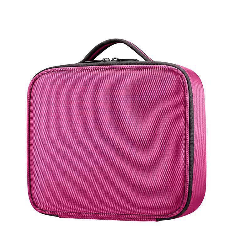 Mini bolsa de almacenamiento de maquillaje de gran capacidad bolsa de cosméticos portátil EVA partición compartimento cremallera