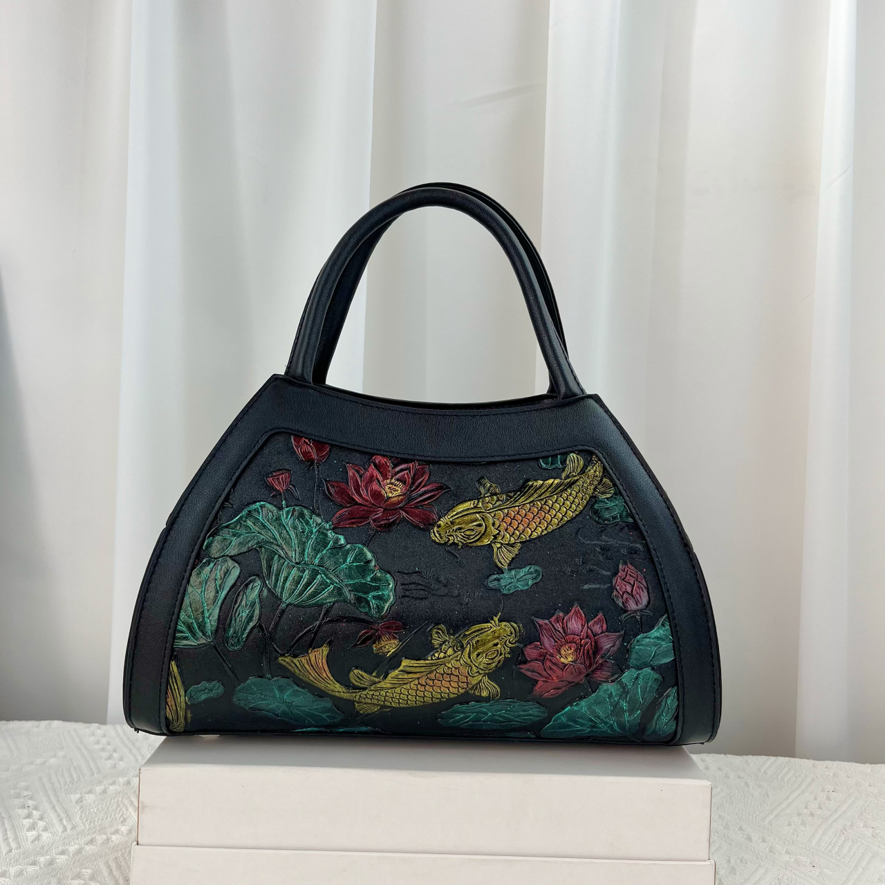 Bolso de las mujeres retro de moda simple bolso 2023 nuevo hombro todo-Partido bandolera de las mujeres rico pescado