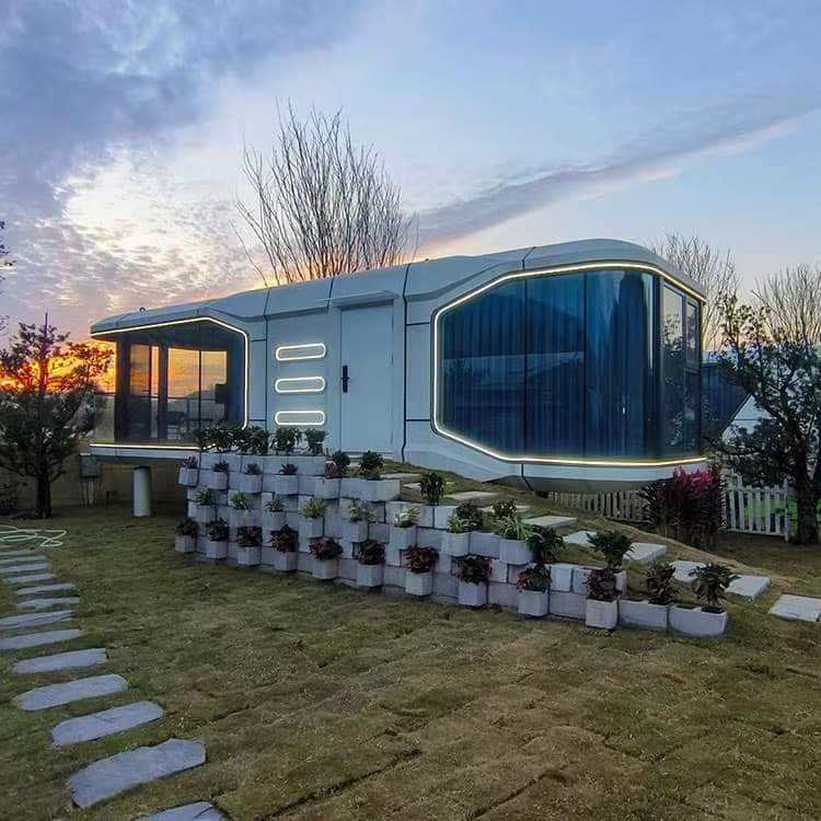 Cápsula simple cápsula espacial móvil B & B tienda de contenedores Apple cabina oficina contenedor móvil sala