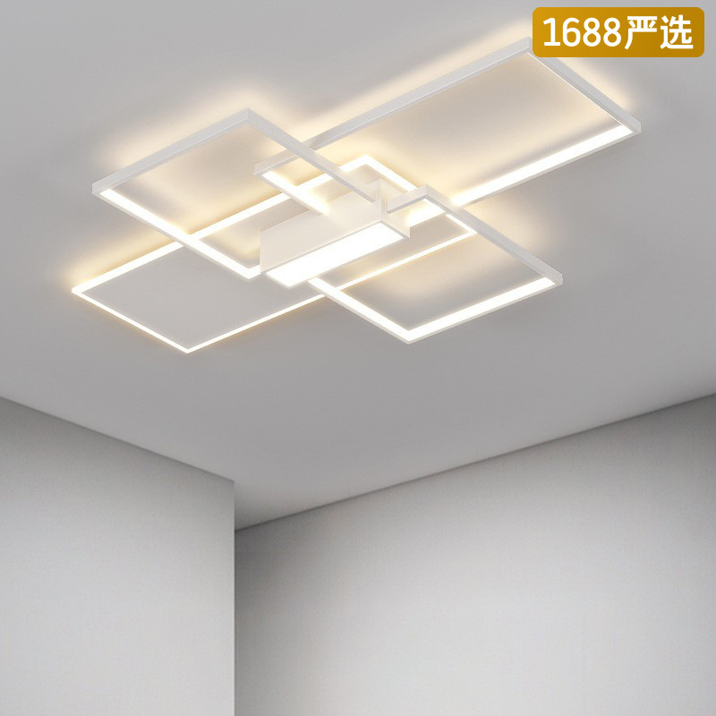 [Selección estricta] 2025 nueva atmósfera simple y creativa dormitorio principal lámpara de techo lujosa lámpara de estudio doméstica moderna