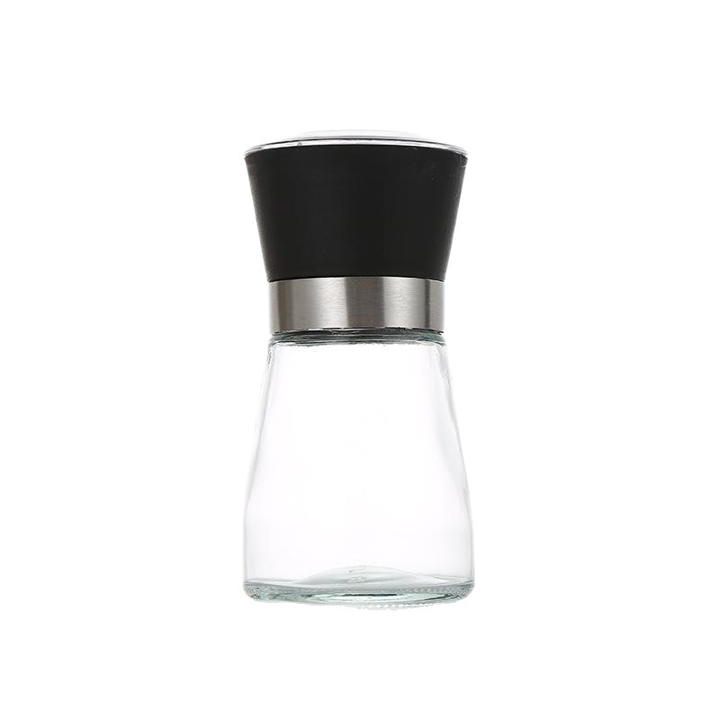 Expediente de envío de acero inoxidable molienda pimienta negra botella de condimento de sal marina botella de condimento de cocina doméstica