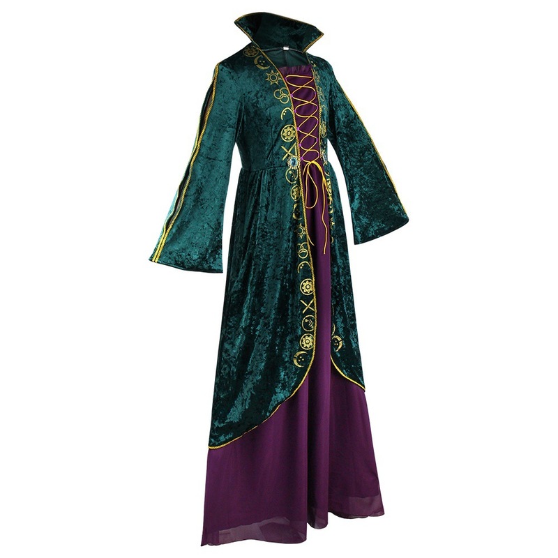 魔女も狂ウィニフレッドcos服ワンピースハロウィーン中世コスプレ舞台演技服|undefined