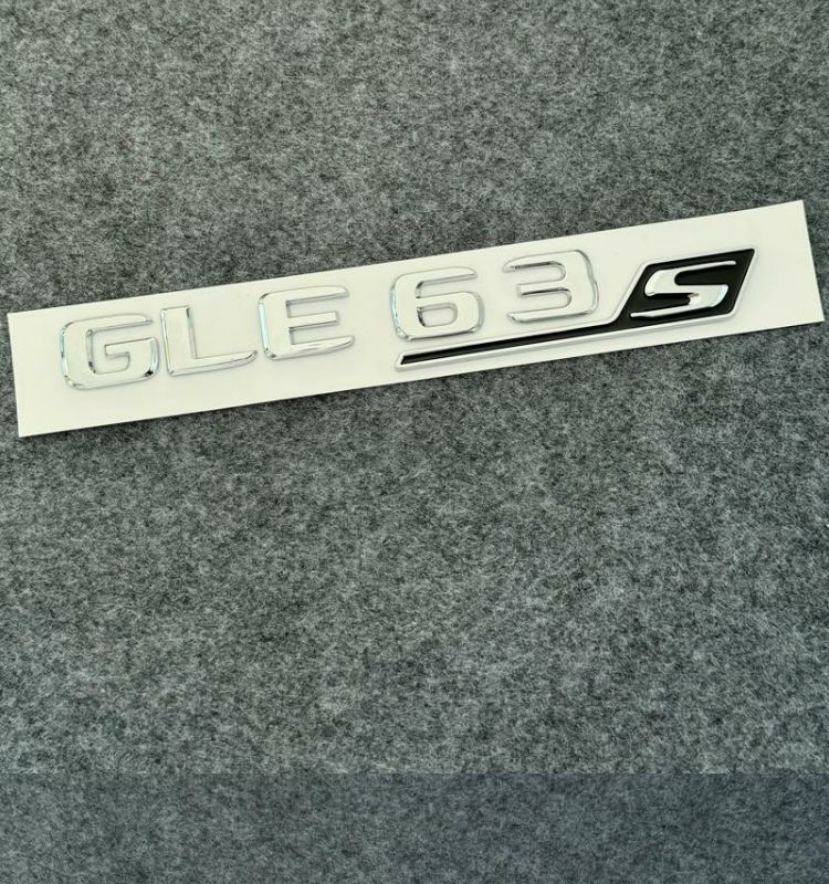 Mercedes-Benz car emblem, rear badge, E/C-Class, E300L/GLC/GLE/AMG/260L, alphanumeric and English lettering